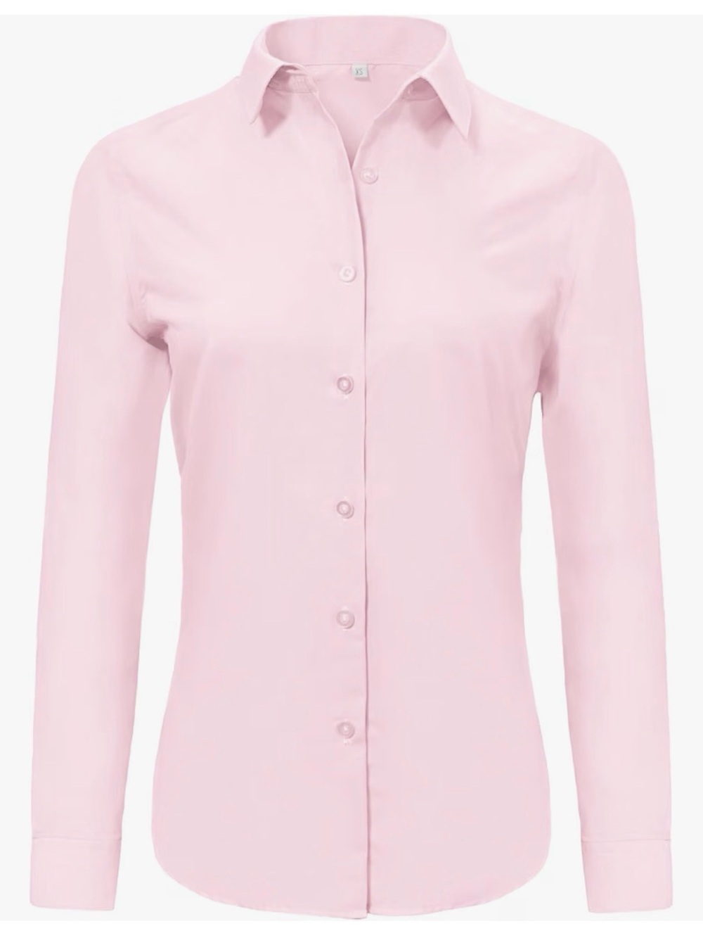 Classic Women's Button-Up Shirt - Pink